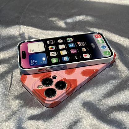 iPhone Displaying the Love Hearts Case